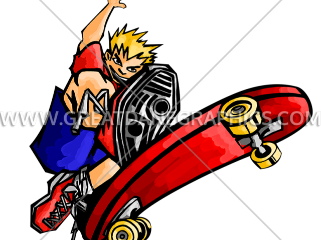 Skateboarding Clipart Red - Png Download (640x480), Png Download