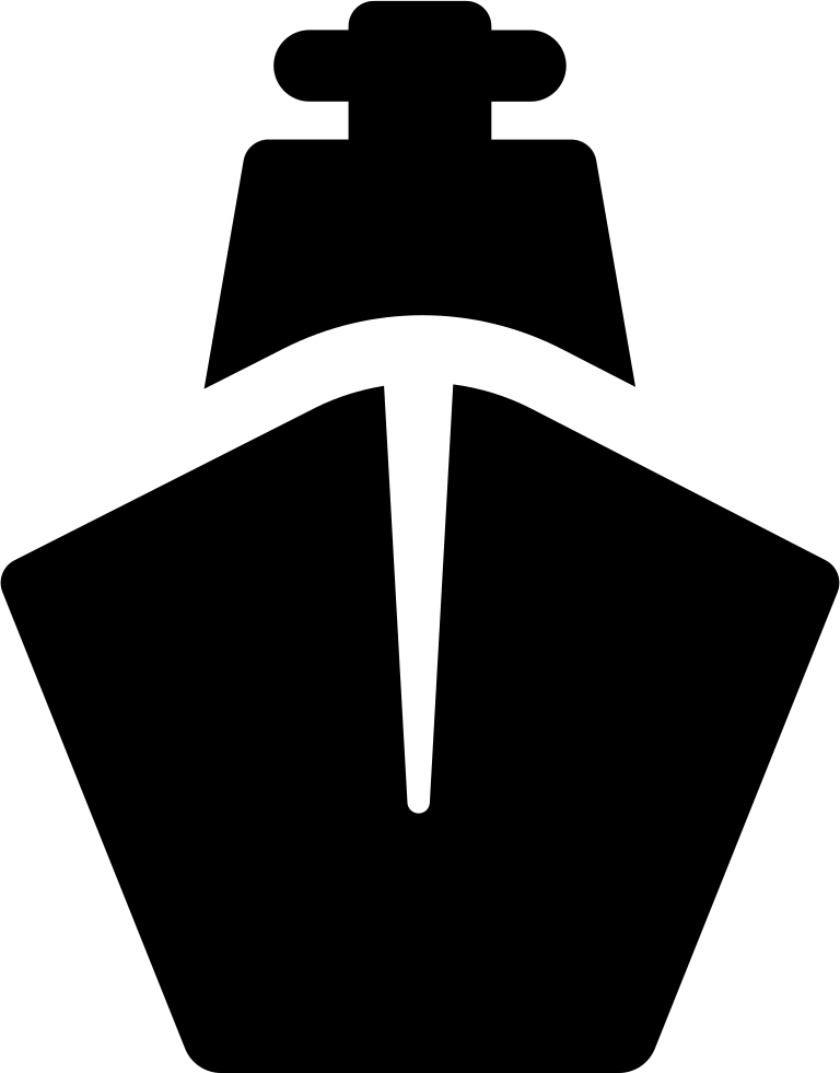 Ship Svg Black Png Clipart (768x981), Png Download