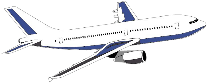 Clip Art Airplane Aircraft Free Content Clip Art - Png Download (746x436), Png Download