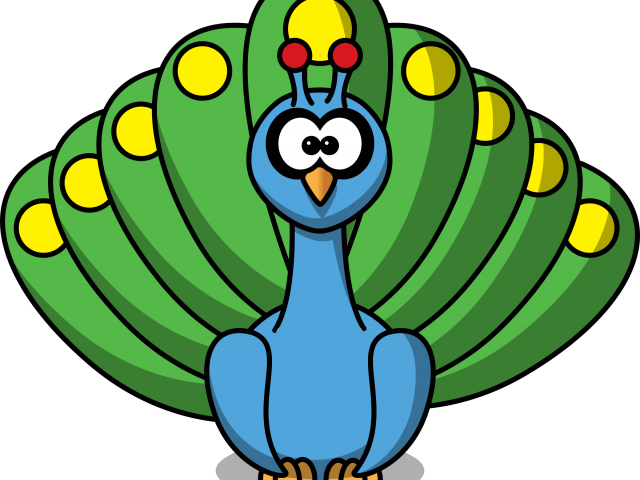 Peacock Clipart Rain Clipart - Png Download (640x480), Png Download