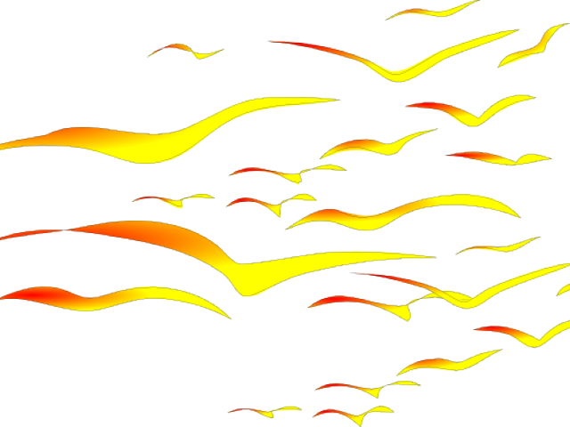 Sunset Clipart Bird - Png Download (640x480), Png Download