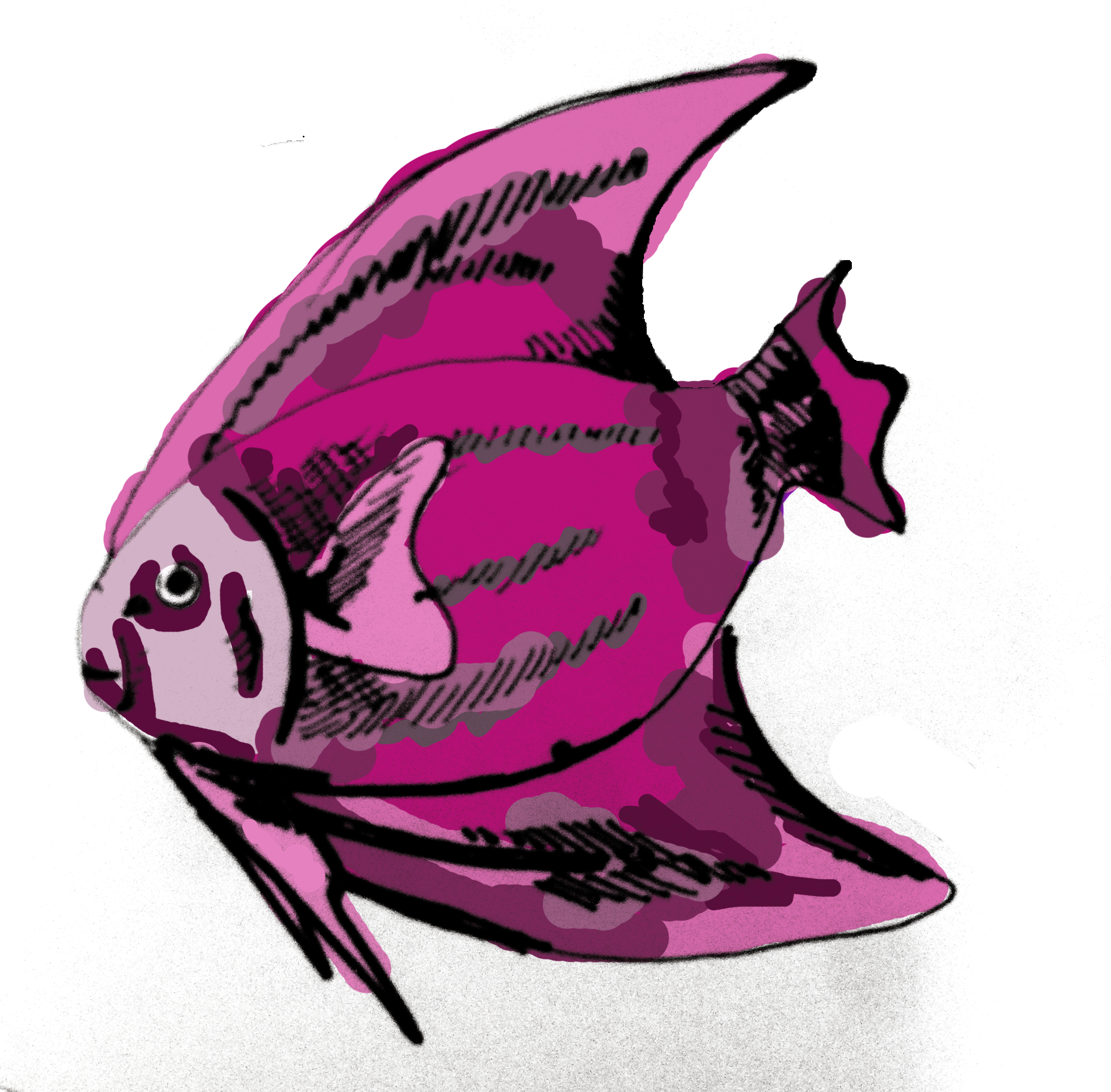 Simple Fish Game That Populates The Ocean With The Clipart (2448x2406), Png Download