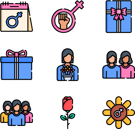 Women's Day Clipart (600x564), Png Download