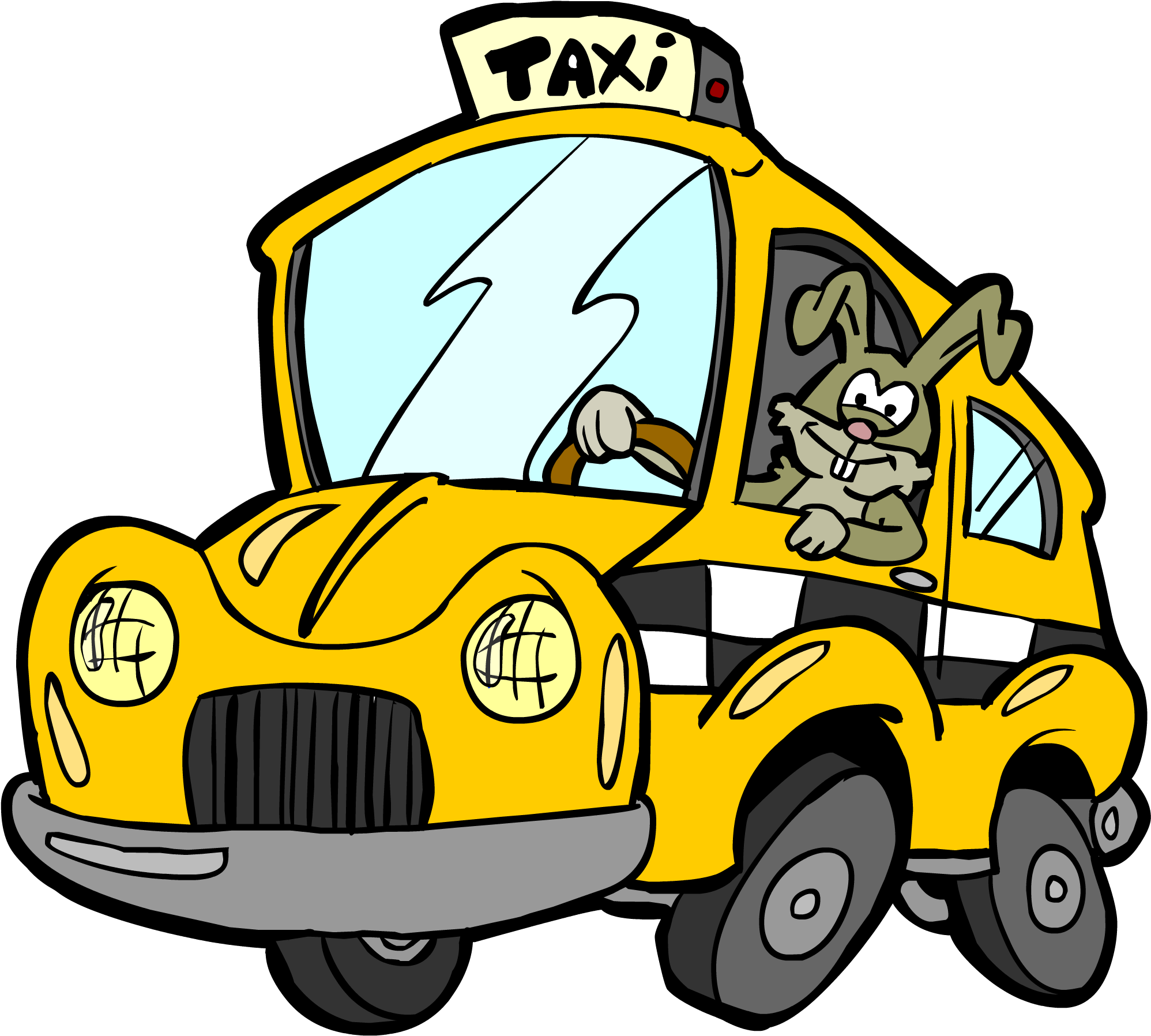 Download Hd Stock Taxi Clipart (1996x1796), Png Download