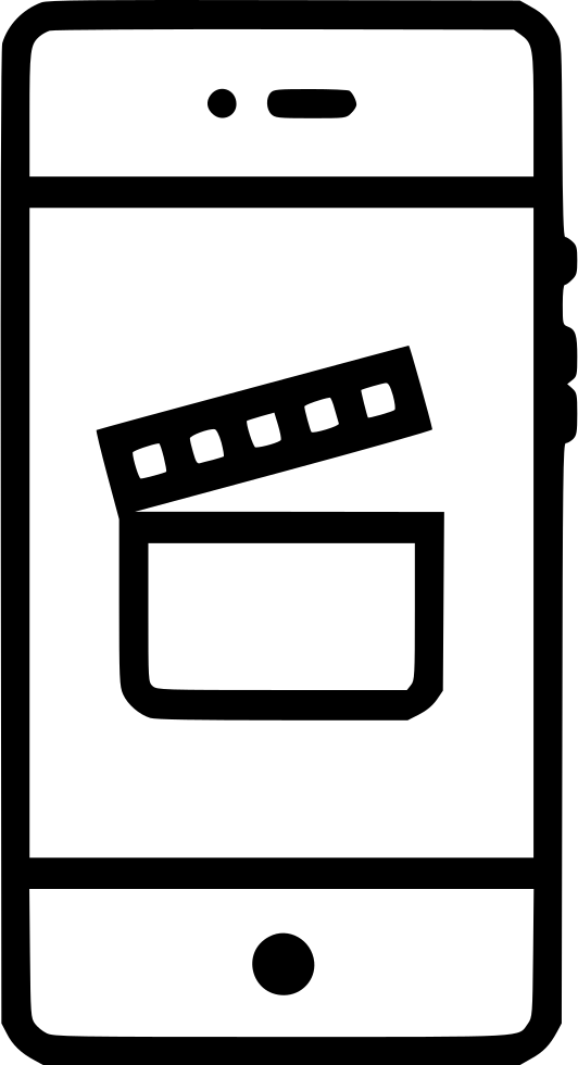 Free Stock Ui Movie Moviemaker Film Cut Svg Png Icon Clipart (532x980), Png Download