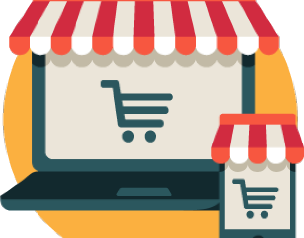 Online Shopping Clipart On Line - Png Download (640x480), Png Download