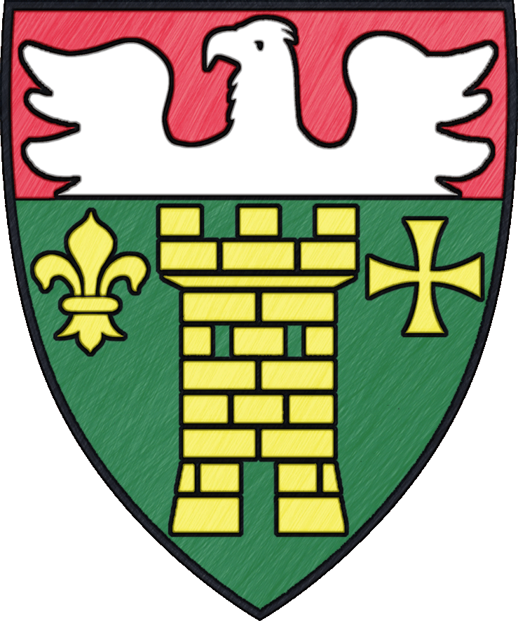 Begleitet Von Einer Goldenen Lilie, Hinten-oben Begleitet Clipart (739x886), Png Download