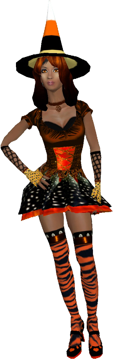 Virtual Halloween Costume Clipart (519x1185), Png Download