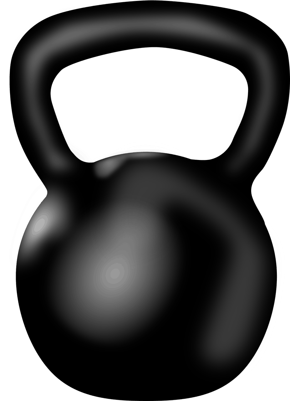 White Kettlebell Clip Art - Png Download (947x1280), Png Download