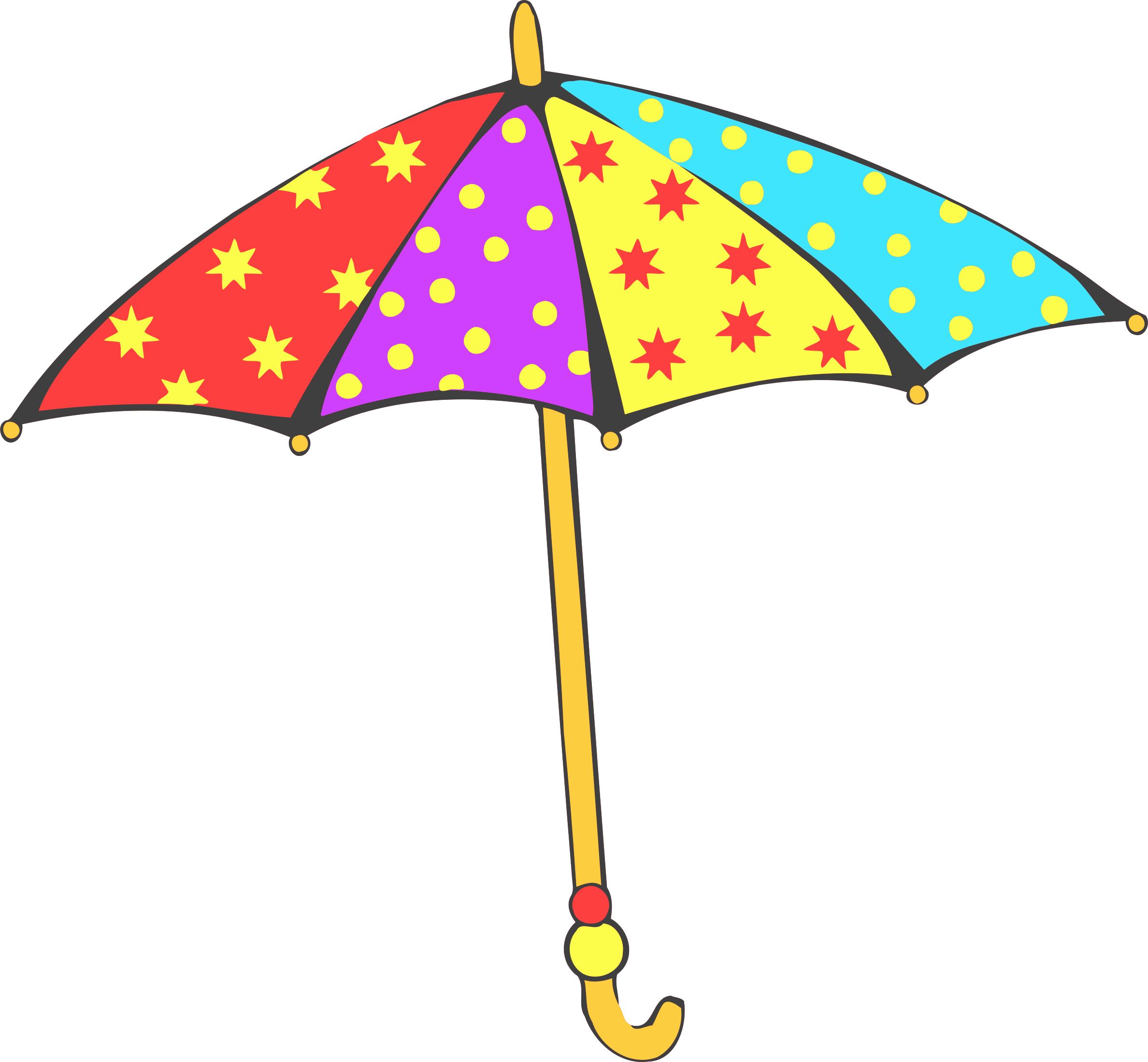 1533221825 Clip Art Umbrella - Png Download (2376x2199), Png Download