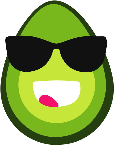 Cool Avocado Clipart (618x618), Png Download