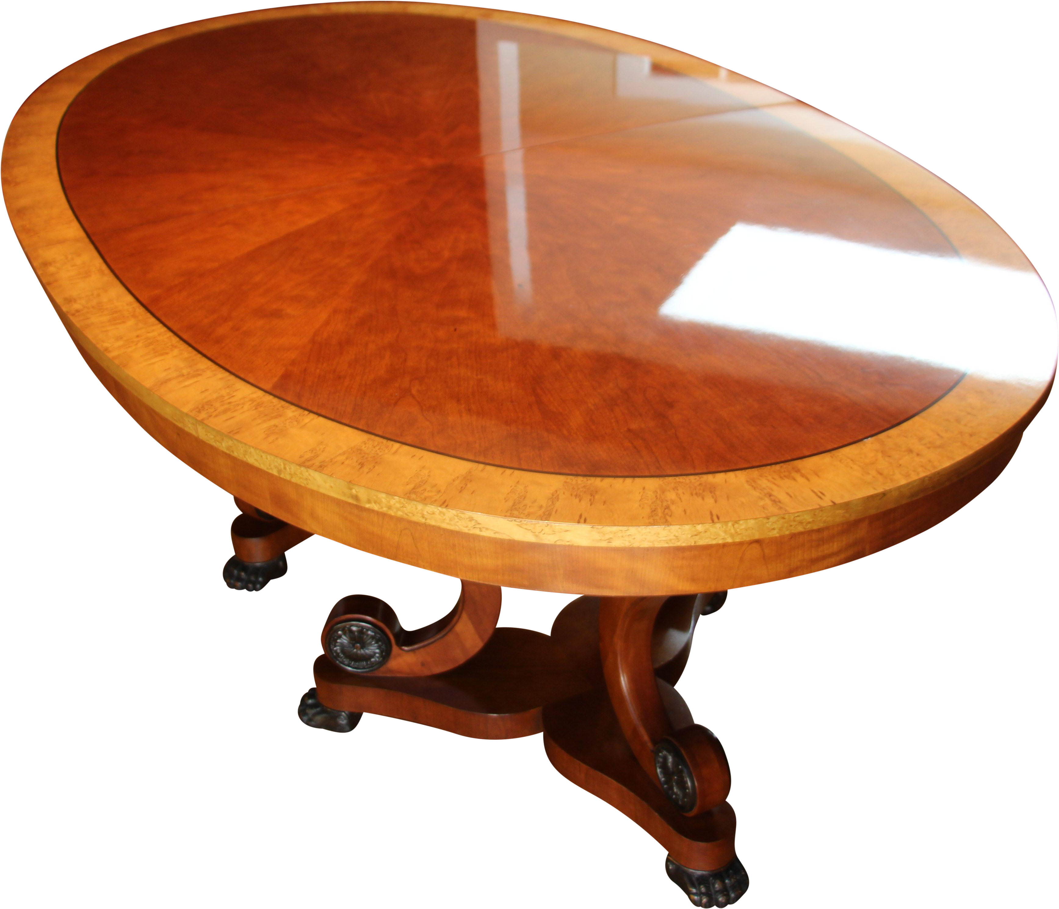 Vintage Used Henredon Dining Tables Chairish Clipart (3854x3309), Png Download