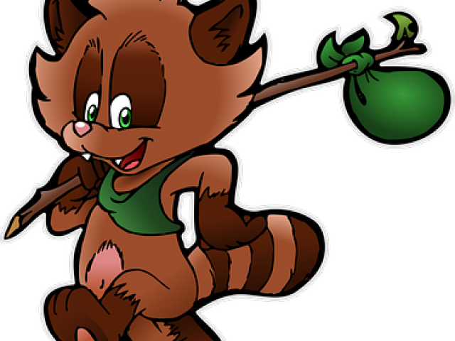 Feet Clipart Raccoon - Png Download (640x480), Png Download