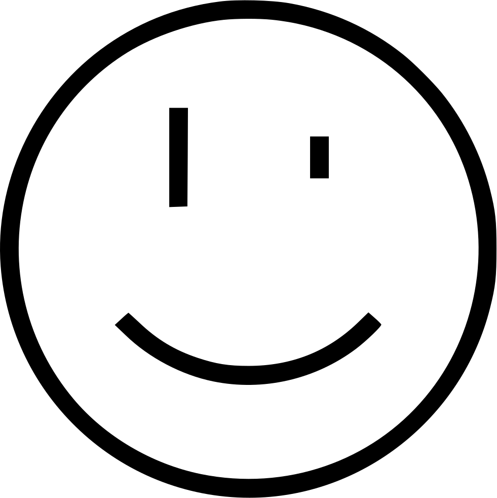 Smile Wink Svg Png Icon Free Download Clipart (981x982), Png Download