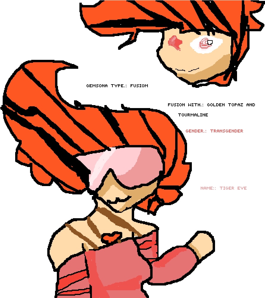 Meet My Gemsona Tiger Eye Clipart (1000x1000), Png Download