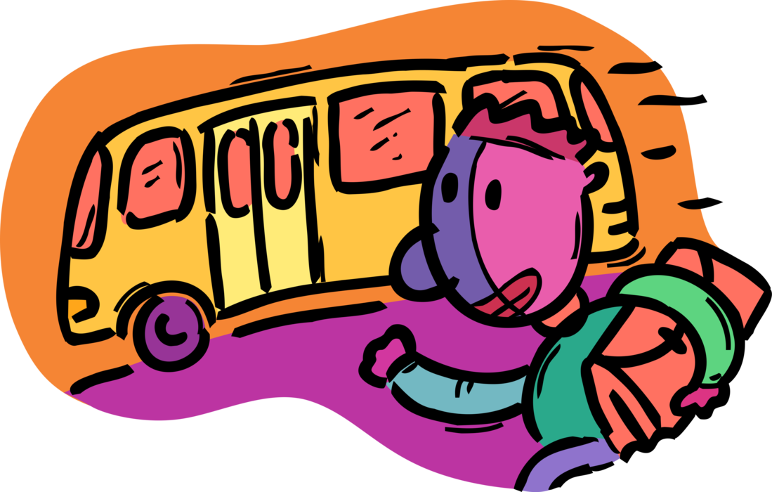 School Bus Vector Png Clipart (1099x700), Png Download