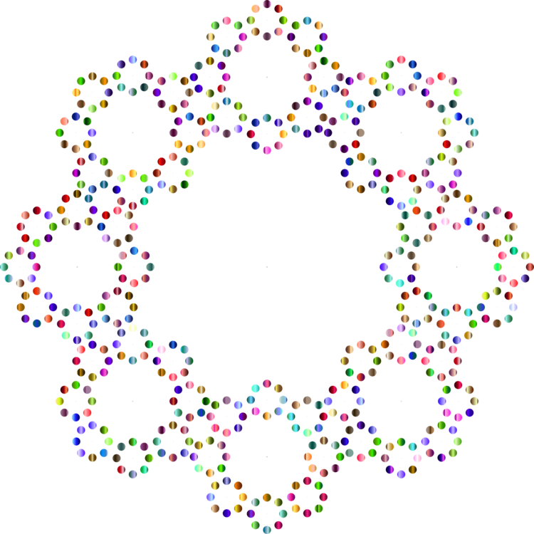 Borders And Frames Circle Decorative Arts Drawing Confetti Clipart (750x750), Png Download