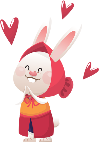 Happy Easter Bunny Png Clipart (640x640), Png Download