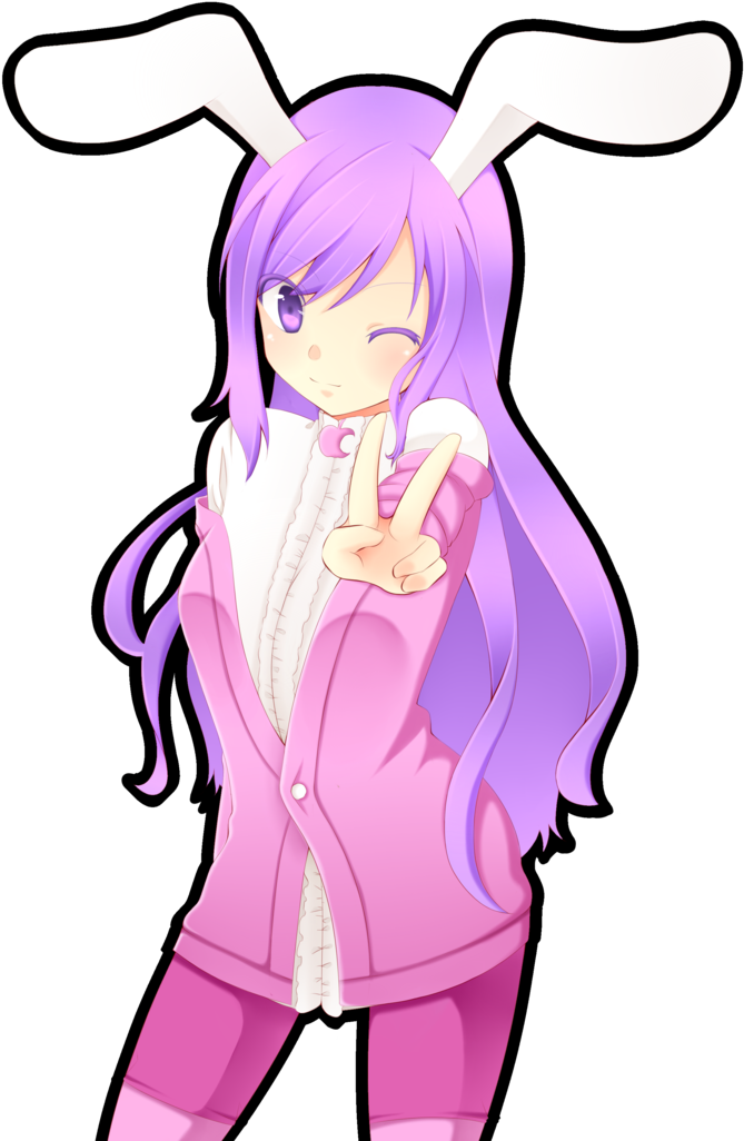 Bildergebnis Anime Girl Bunny Transparent Jana Cool Clipart (752x1063), Png Download