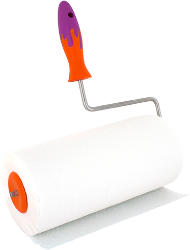 Dérouleur D'essuie Tout Orange Clipart (1000x1000), Png Download
