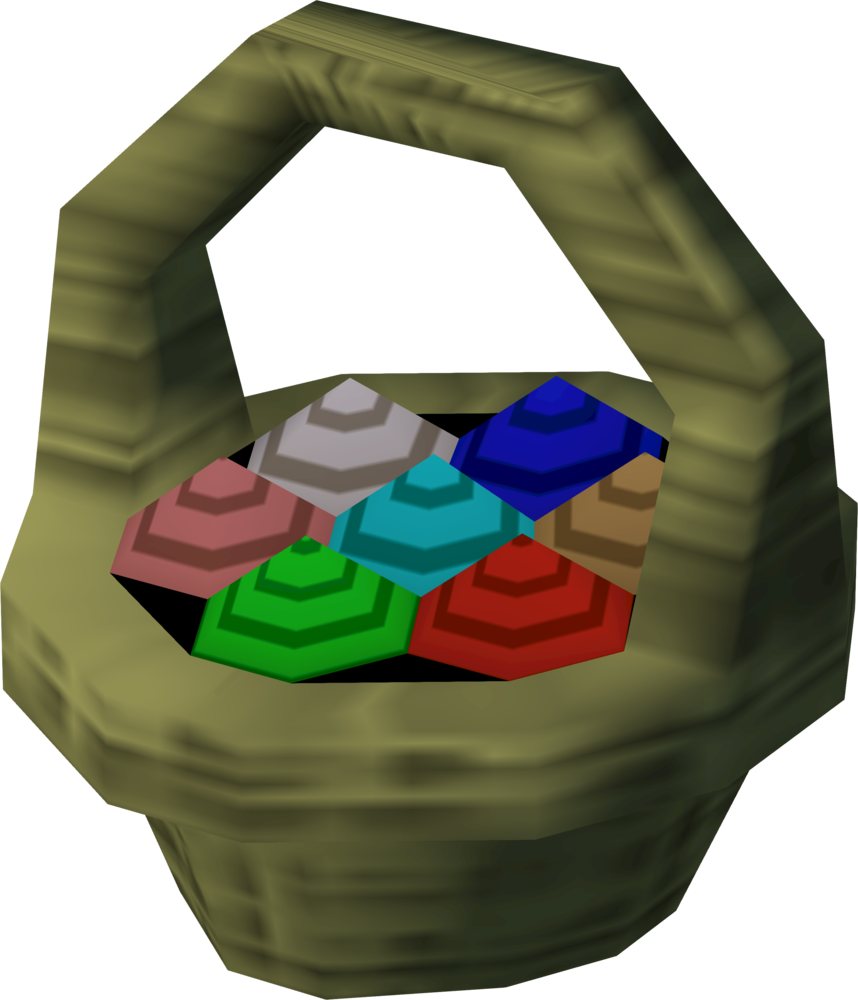 The Basket Of Eggs Was Given Out By The Easter Bunny Clipart (858x1000), Png Download