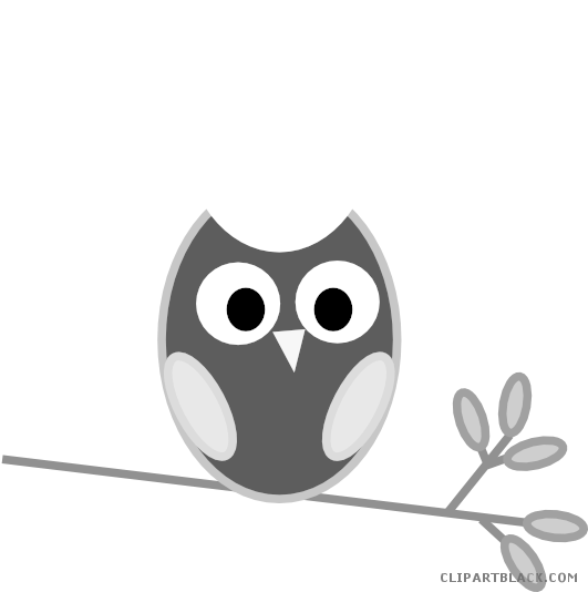 Amazing Owl Animal Free Black White Clipart Images - Png Download (600x533), Png Download