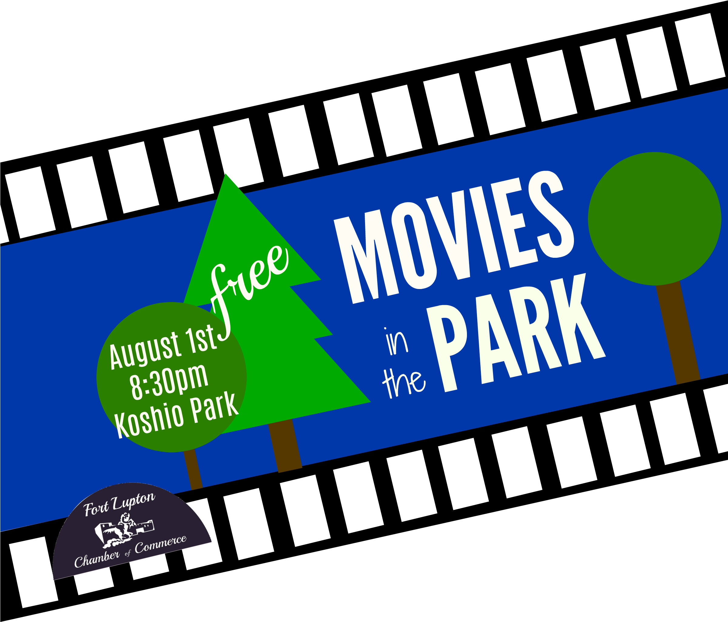Movies In Park Free White Aug Clipart (2400x3000), Png Download