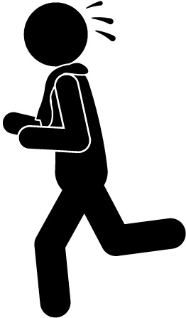 Running - Free Material - Pictogram Clipart (640x480), Png Download