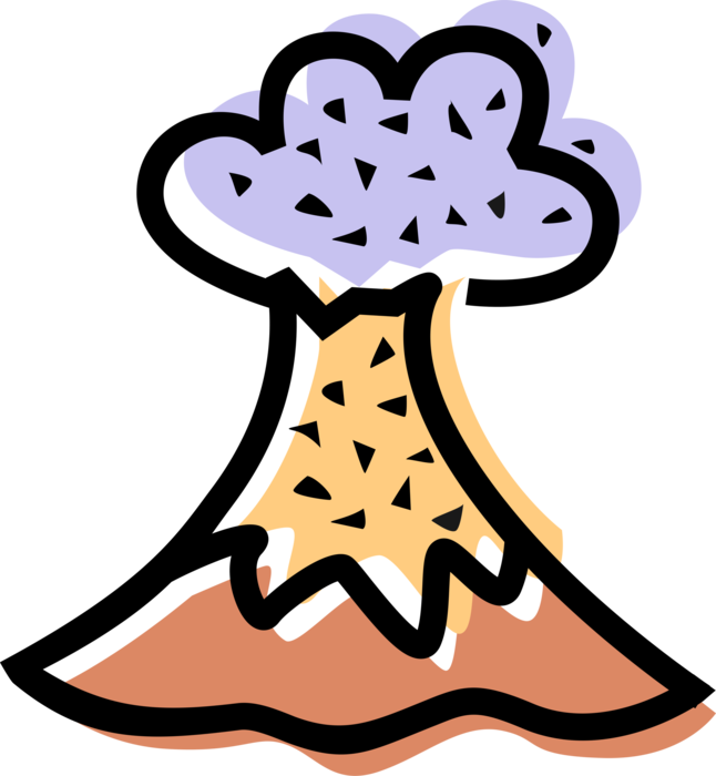 Ejects Hot Volcanic Ash Clipart (646x700), Png Download
