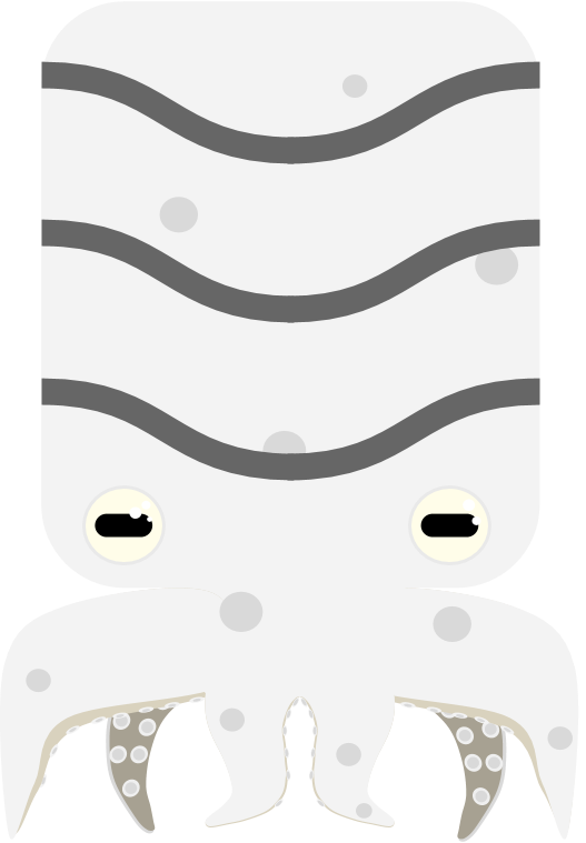 Octopus Clipart Mimic Octopus - Png Download (527x759), Png Download