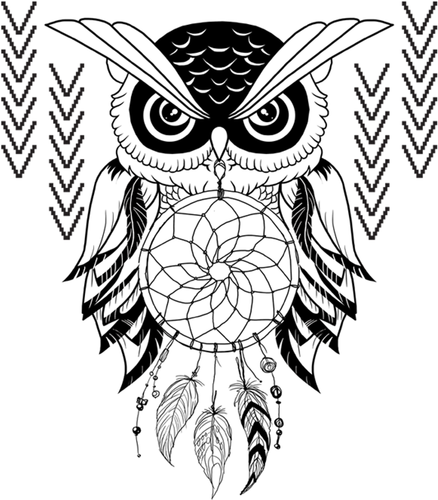 Bohemian Feather Feathers Dreamcatcher Clipart (1024x1024), Png Download