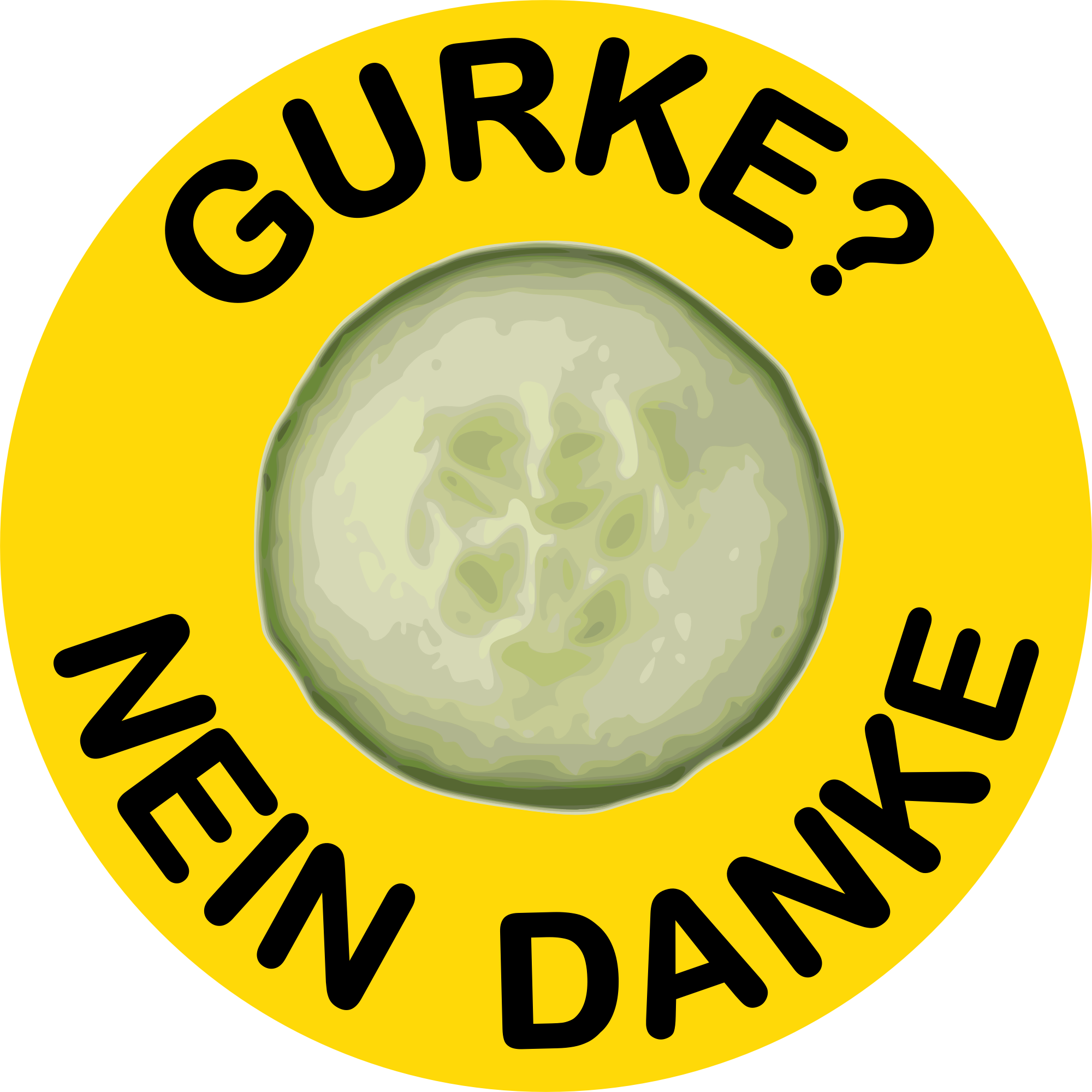 Nein Danke Clipart (2000x2000), Png Download