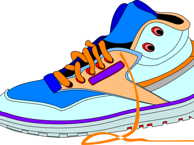 Nike Clipart Free Running Shoe - Png Download (640x480), Png Download