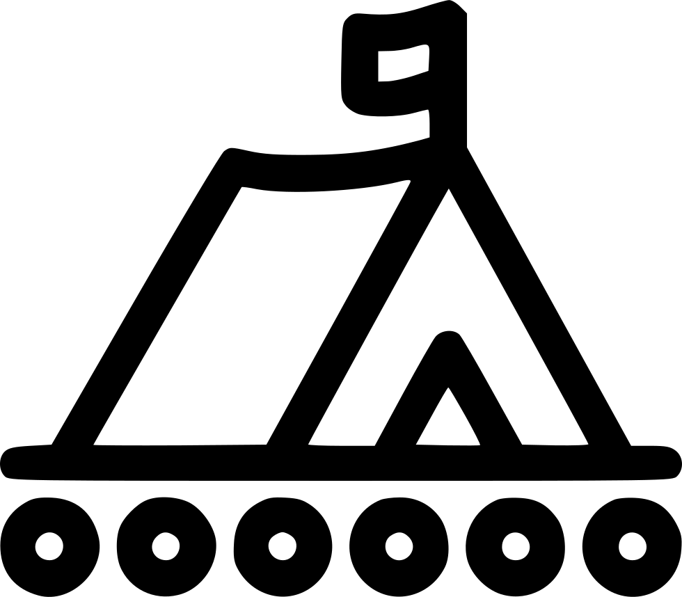 Raft Float Ship Tent Camp Comments Clipart (980x858), Png Download