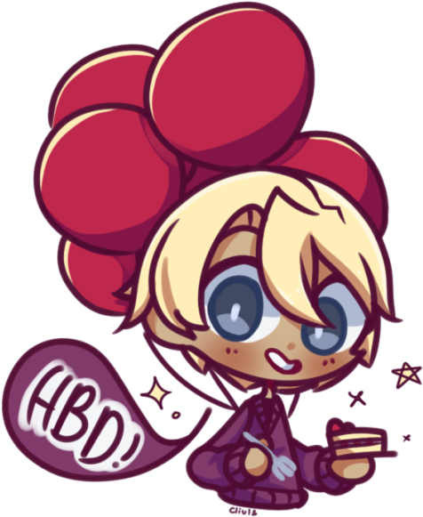 Balloons And A Birthday Clipart (540x595), Png Download
