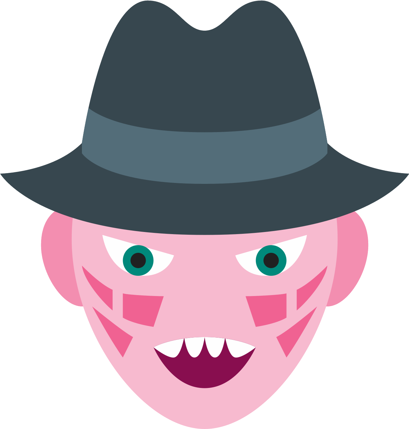 Devil Terminator Scream Beetlejuice Jason Saw Jack Clipart (1600x1600), Png Download