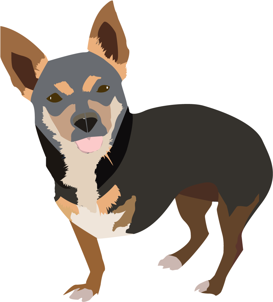Three-legged Dog Clipart (1024x1118), Png Download
