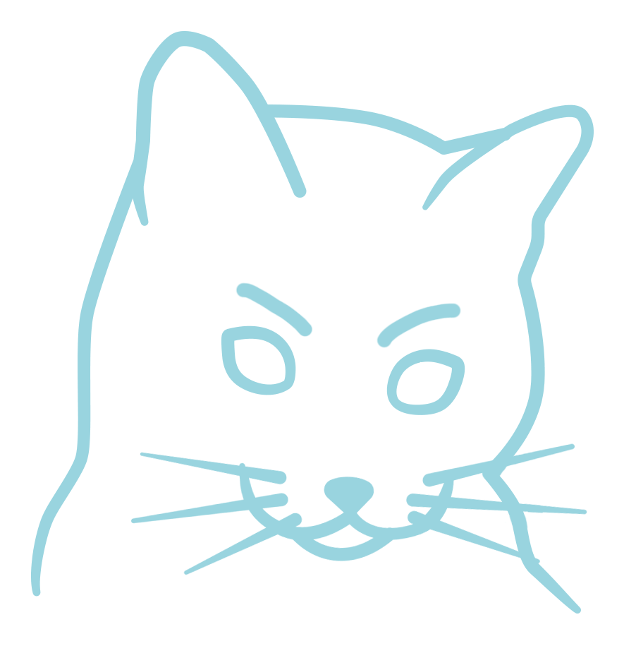Cat Sticker By Feelfarbig Clipart (1000x1000), Png Download