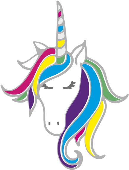 Imprime Decora Tu Casa Vinilo Impreso Unicornio Arcoiris Clipart (600x756), Png Download
