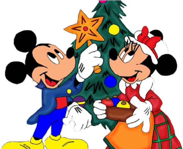 Mickey Mouse Clipart Christmas Tree - Png Download (640x480), Png Download