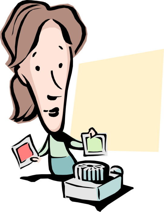 Entrepreneur With Mm Slides And Image Illustration Clipart (541x700), Png Download