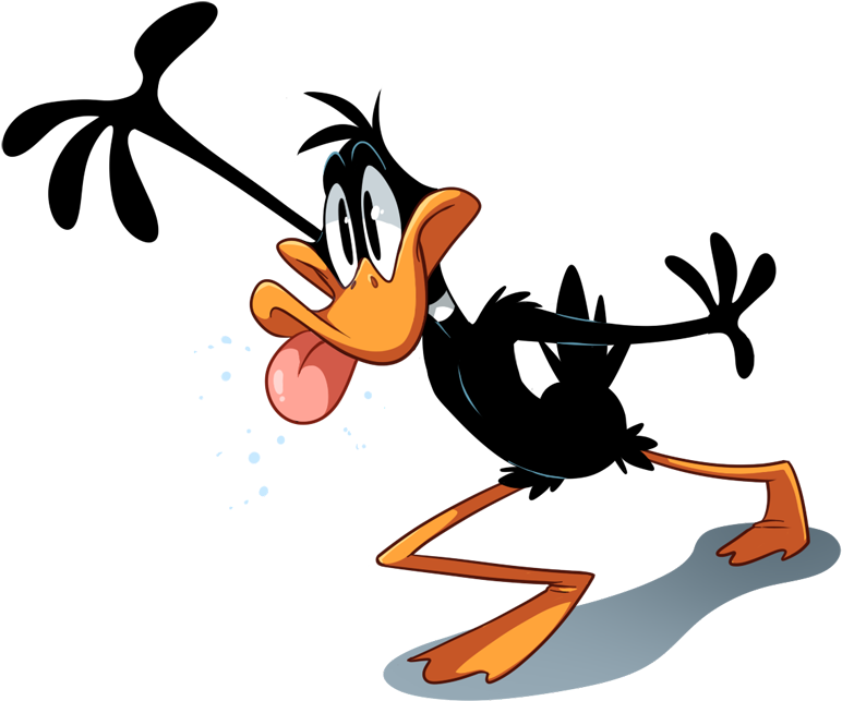 Happy Daffy Duck Animated Clipart Clipart Collection - Png Download (800x659), Png Download