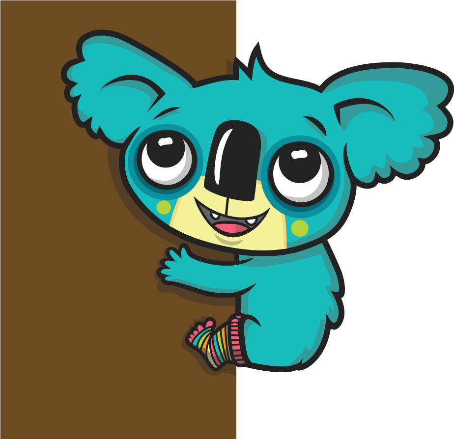 Blue Koala Left Clipart (924x894), Png Download