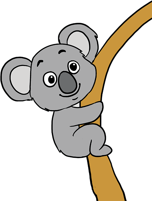 Koala Clipart Easy - Png Download (680x678), Png Download