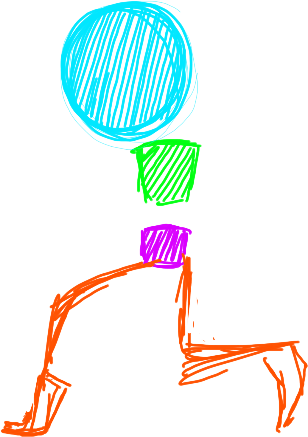 Megan Harris Walk Cycle Two Sneak Clipart (1439x1801), Png Download