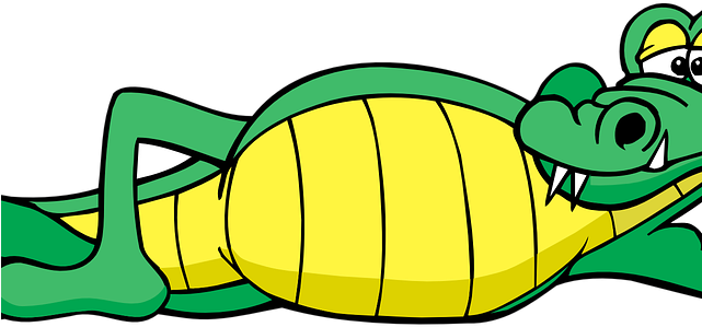 Relax Clipart Alligator - Png Download (640x480), Png Download