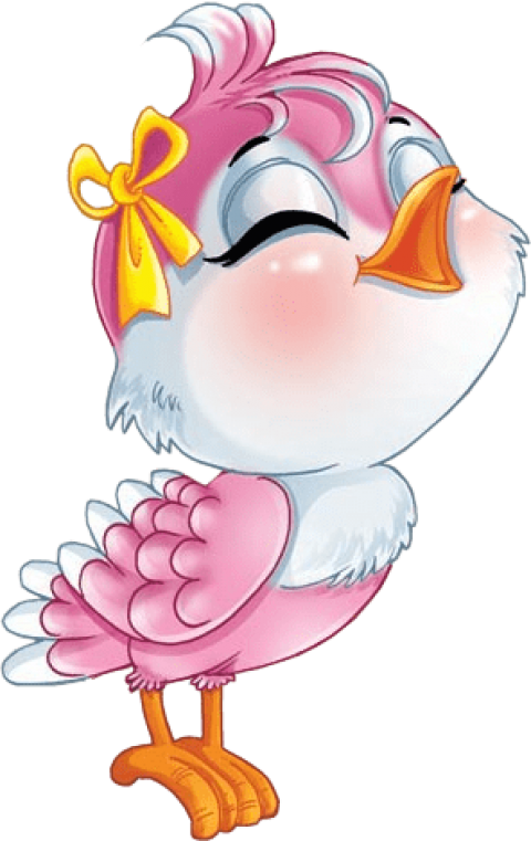 Free Png Download Pink Cartoon Bird Free Clipart Png Transparent Png (480x761), Png Download