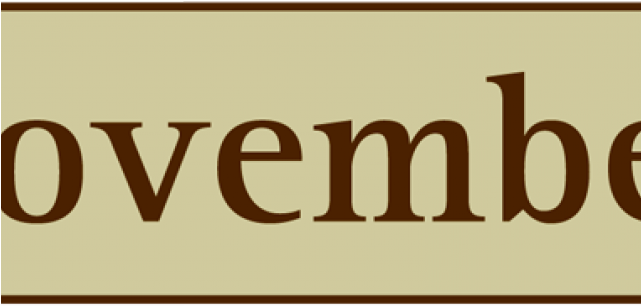 Happy Clipart November - Png Download (640x480), Png Download