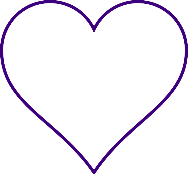 Heart Clipart Clipart Traceable - Png Download (600x556), Png Download