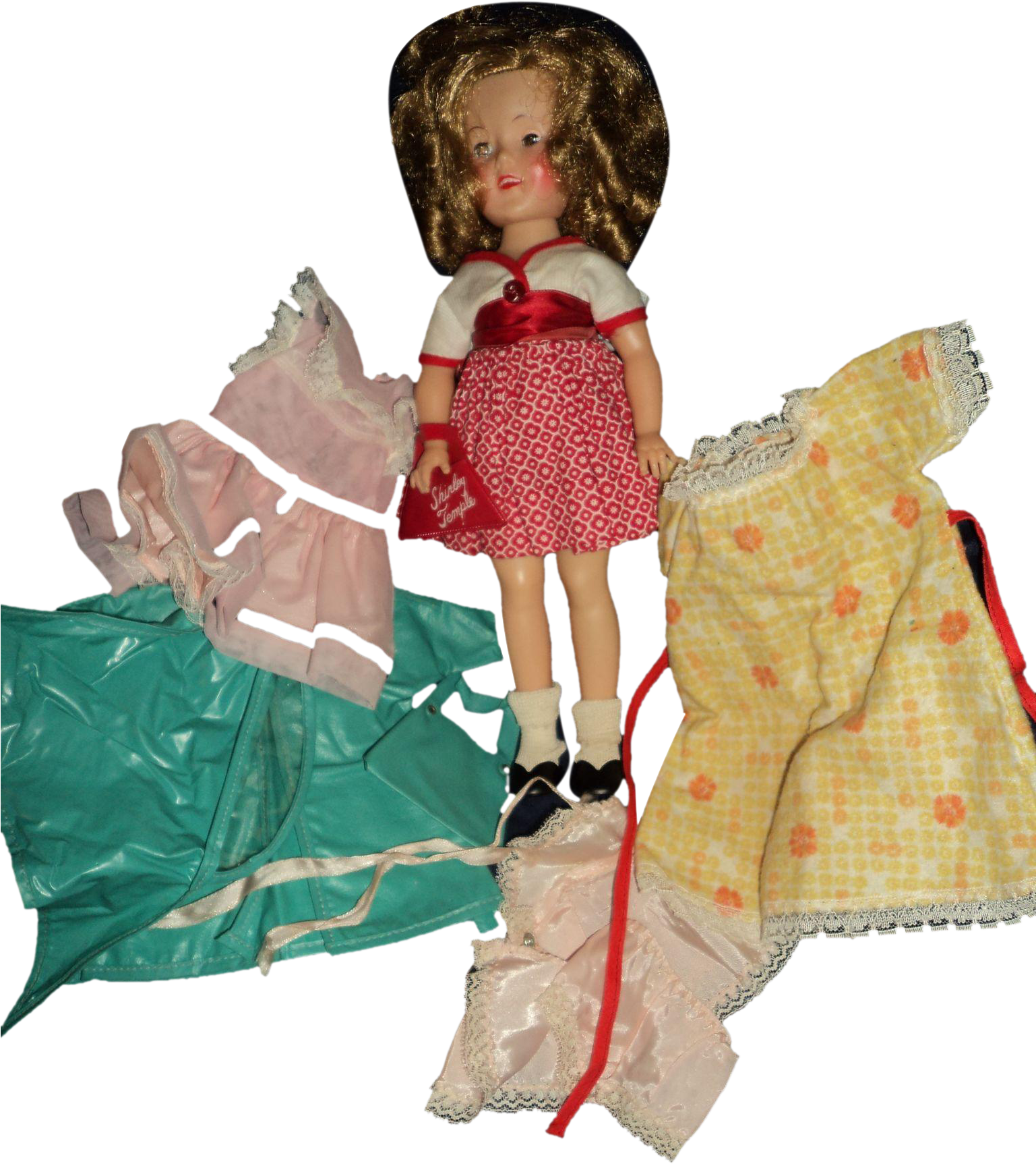 Ideal 12" St Shirley Temple W/nice Outfits Free P&i Clipart (1724x1724), Png Download